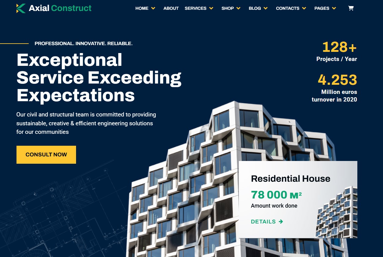 creare site web design agentie imobiliare dezvoltator blocuri
